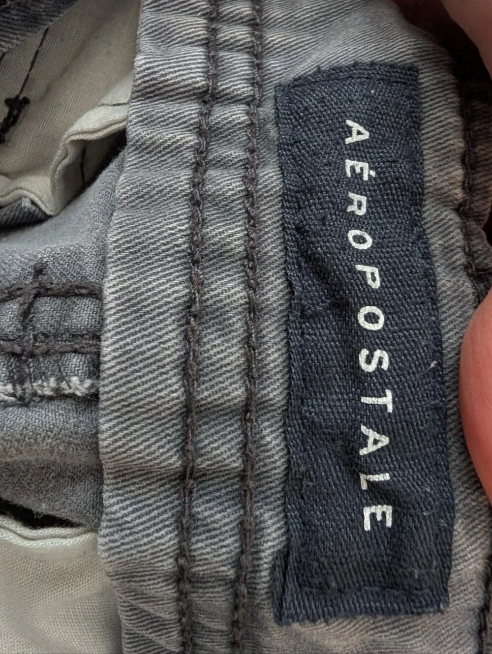 Aeropostale Men's Gray Cargo Shorts with Multiple Pockets